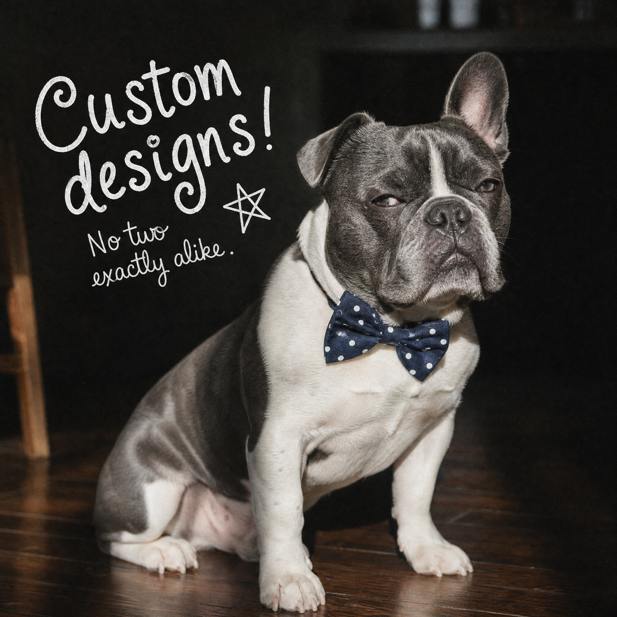 Handstiched Pet Bow Tie