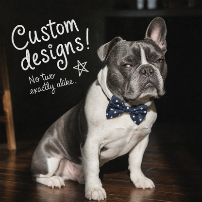 Handstiched Pet Bow Tie
