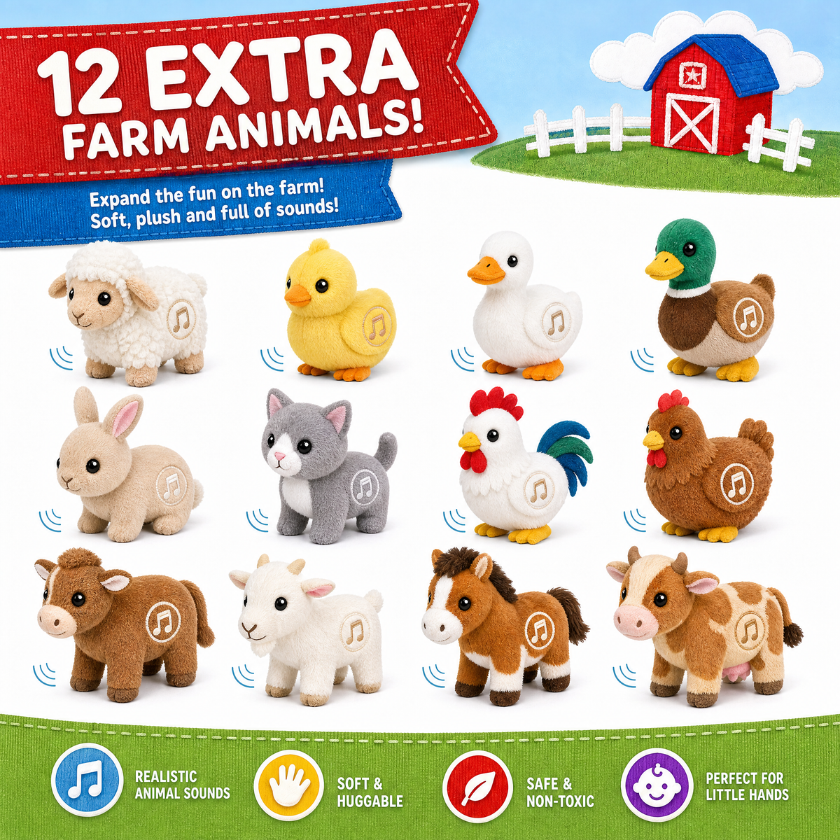12 Extra Farm Animals