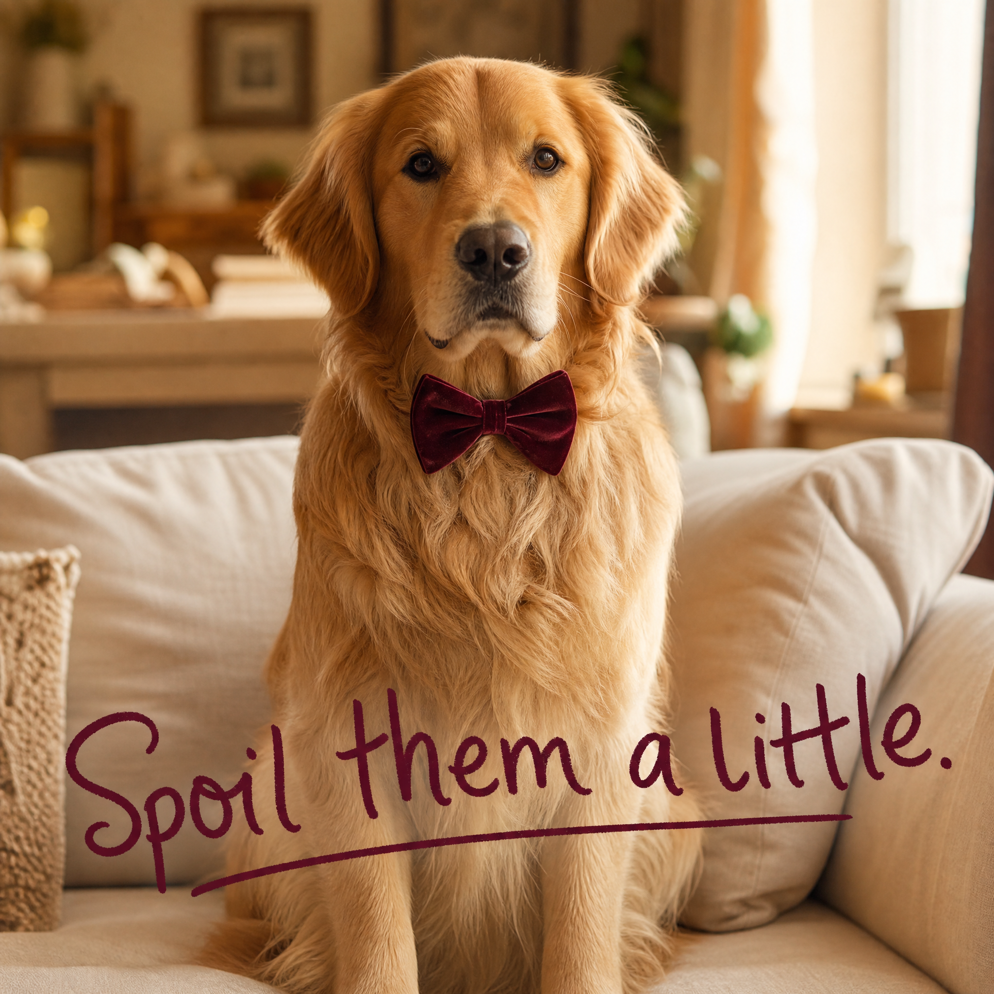 Handstiched Pet Bow Tie